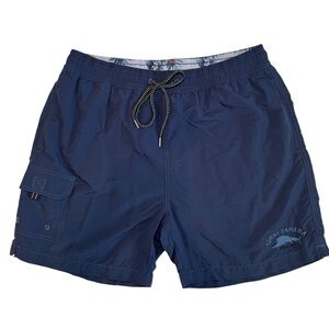 Tommy Bahama Swim Trunks Happy Go Cargo Size Large In Blue